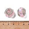 Acrylic Rhinestone Rondelle Beads OACR-S048-02F-3