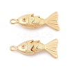 Brass Micro Pave Clear Cubic Zirconia Pendants LS-KK-C080-02A-G-1