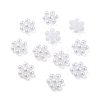 Snowflake Rainbow Iridescent Plating Acrylic Cabochons PACR-B003-04-1