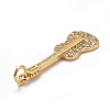 Rack Plating Brass Clear Cubic Zirconia Pendants X-KK-M229-42G-3