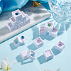 Square Plastic Loose Diamond Storage Boxes CON-WH0095-49A-5