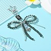 Alloy Glass Chip Pendant Decoration HJEW-FZ00038-6