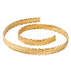 Leaf Brass Ribbon for Lamp Cover Decoration AJEW-WH0348-381B-1