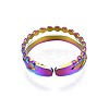 304 Stainless Steel Hollow Wide Cuff Ring RJEW-N038-100-3