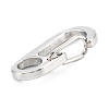 Non-Tarnish 304 Stainless Steel Push Gate Snap Keychain Clasp Findings STAS-C024-13P-3