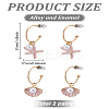 2 Pairs Alloy Enamel Stud Earrings EJEW-LP0001-95-2