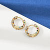 Brass Micro Pave Colorful Cubic Zirconia Hoop Earrings EJEW-S277-09G-B-3