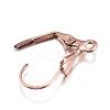 Ion Plating(IP) 304 Stainless Steel Leverback Earring Findings STAS-D167-59RG-3