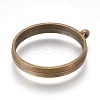 Alloy Open Back Bezel Pendants PALLOY-WH0030-01AB-2