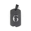 Ion Plating(IP) 304 Stainless Steel Pendants STAS-O127-E06-1