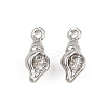 Brass Micro Pave Cubic Zirconia Pendants KK-A269-02C-P-1