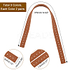 WADORN 6 Pairs 3 Colors PU Leather Bag Straps FIND-WR0003-39-5