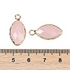 Natural Rose Quartz Faceted Pendants G-G193-01G-08-3