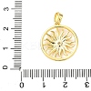 Brass Micro Pave Cubic Zirconia Pendants KK-F914-02B-G-3