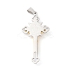 PVD Vacuum Plating 304 Stainless Steel Big Pendants STAS-D052-03GP-2