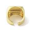 Brass Open Cuff Rings for Women RJEW-A035-06G-3