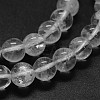 Natural Quartz Crystal Beads Strands X-G-F570-01-6mm-3