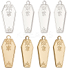 12Pcs 2 Colors Halloween 304 Stainless Steel Pendants STAS-BBC0005-35-1