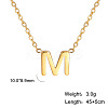201 Stainless Steel Initial Pendant Necklaces FS-WG78A3B-13-1