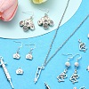 40Pcs 8 Styles Tibetan Style Alloy Pendants TIBEP-YW0001-86-5