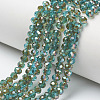 Electroplate Glass Beads Strands EGLA-A034-T6mm-J06-1