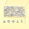 70Pcs 7 Styles Tibetan Style Alloy Message Pendants TIBEP-FS0001-36-8
