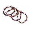 Natural Mookaite Bead Stretch Bracelets BJEW-K213-12-1