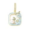 Brass Enamel Pendants KK-F886-03G-11-1