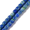 Handmade Lampwork Chevron Beads Strands LAMP-K041-01A-21-1