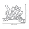 Birthday Carbon Steel Cutting Dies Stencils DIY-WH0170-054-2