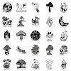 50Pcs Gothic PVC Self-Adhesive Mushroom Stickers STIC-PW0022-02-5