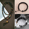 DIY Round Imitation Acrylic Pearl and Glass Beads Jewelry Making Finding Kits DIY-SP0002-78D-5