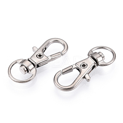 Alloy Swivel Lobster Claw Clasps X-FIND-T069-01A-P-1