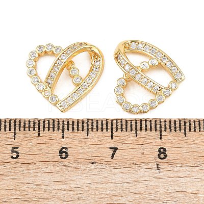 Brass Micro Pave Cubic Zirconia Pendants KK-I475-05G-03-1
