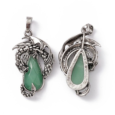 Natural & Synthetic Mixed Gemstone Pendants G-H281-06-1