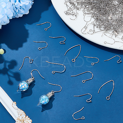 410Pcs 5 Styles Stainless Steel Earring Hooks STAS-GA0001-97-1