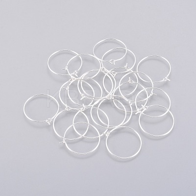 Brass Wine Glass Charm Rings KK-E470-01-S-1