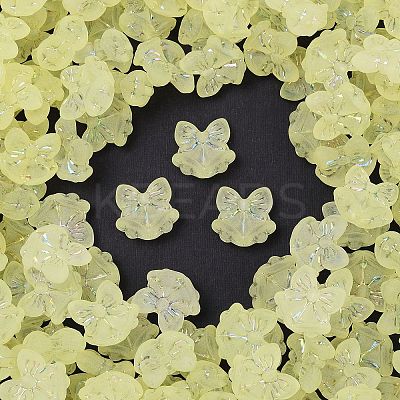 Frosted Transparent Acrylic Beads OACR-P029-18B-03-1