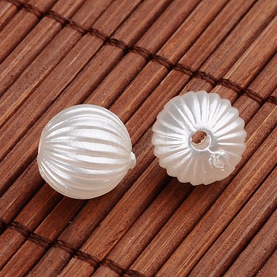 Round Acrylic Imitation Pearl Beads OACR-O002-2586-1