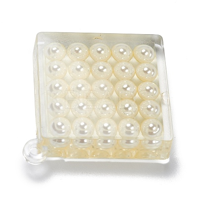 (Defective Closeout Sale: Yellowing) Transparent Acrylic Pendants TACR-XCP0001-05-1
