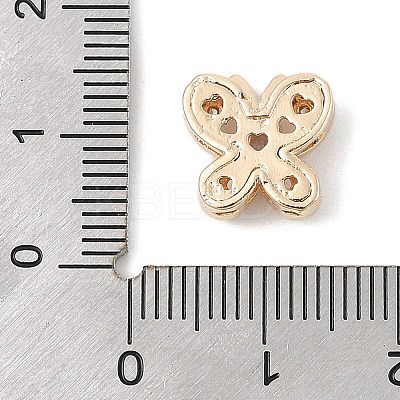 Brass Micro Pave Cubic Zirconia Beads KK-K297-34A-G01-1
