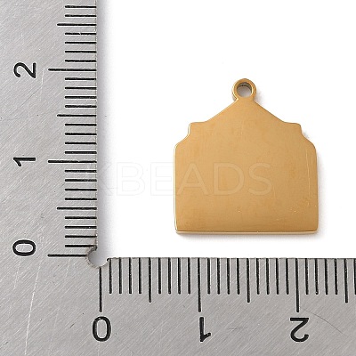 Christmas Themes 304 Stainless Steel Enamel Pendants STAS-K312-04M-G-1