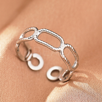 304 Stainless Steel Cuff Rings FS-WGFBCF4-04-1