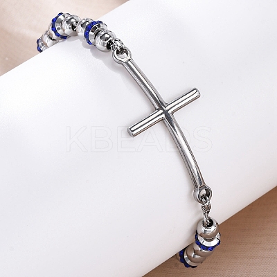 201 Stainless Steel Link Chain Bracelets BJEW-A032-01P-02-1