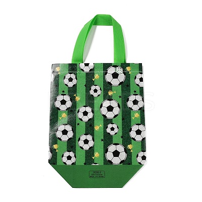 Football Printed Non-Woven Waterproof Tote Bags ABAG-P012-B02-1