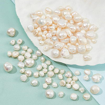 3 Strands 3 Styles Natural Cultured Freshwater Pearl Beads Strands PEAR-NB0002-09-1