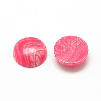Synthetic Rhodochrosite Cabochons G-R416-10mm-17-1