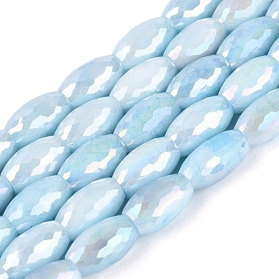 Anti-Tarnish Electroplate Glass Beads Strands EGLA-Q130-02A-05-1