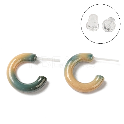 Hypoallergenic Bioceramics Zirconia Ceramic Stud Earrings EJEW-Z023-01K-02-1