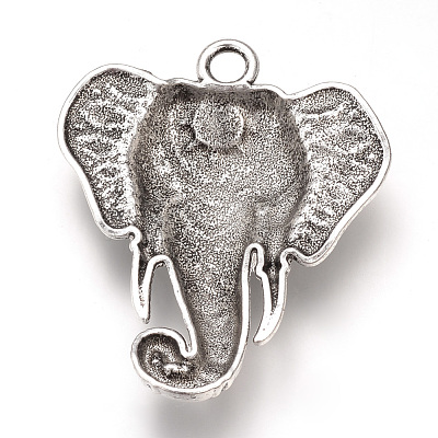 Tibetan Style Alloy Big Pendants X-TIBEP-T002-138AS-RS-1